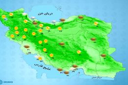 هواشناسی 1404/06/24 تداوم بارش باران در نیمه شمالی کشور 