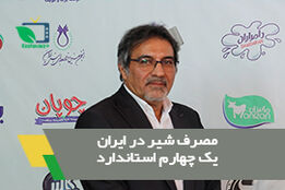 مصرف شیر در ایران یک چهارم استاندار جهانی 