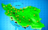 هواشناسی 1404/08/12 بارش باران و رعدوبرق در مناطق شمالی کشور