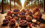 صادرات ۳۹۵ میلیون دلار خرما در سال گذشته