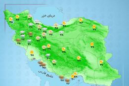 هواشناسی 1404/05/06 رگبار و رعدوبرق در برخی مناطق شمال غرب و مرکز کشور