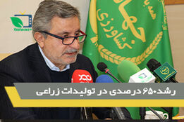 شد650 درصدی تولید محصولات زراعی 
