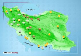هواشناسی 1404/10/06 بارش در نیمه غربی کشور