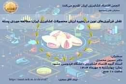 اطلاعیه وبینار نقش فن‌آوریی‌های نوین در زنجیره ارزش محصولات کشاورزی با مطالعه موردی پسته 
