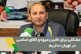 مشکلی برای تامین میوه و کالای اساسی در تهران نداریم